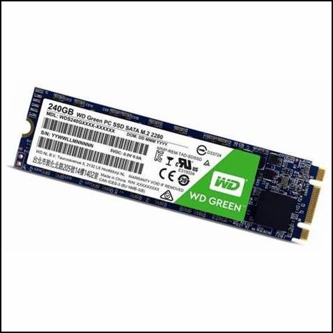 5. WD Green PC SSD M.2 SATA 240GB